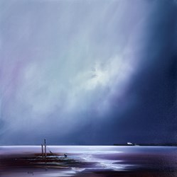 Tidal Inlet by Barry Hilton - Original Painting on Stretched Canvas sized 32x32 inches. Available from Whitewall Galleries
